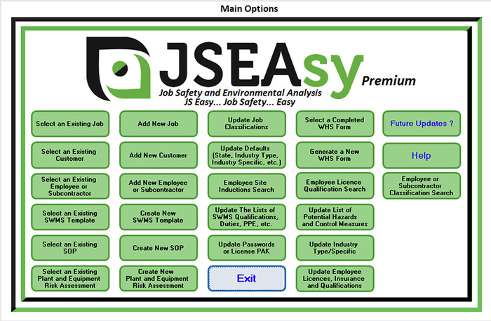 JSEasy Main Options