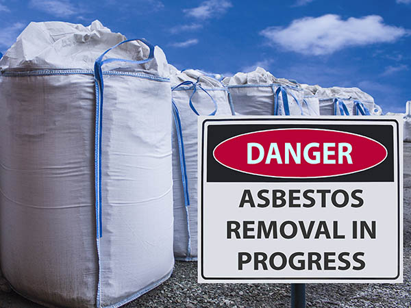 Where practicable separate asbestos from other waste