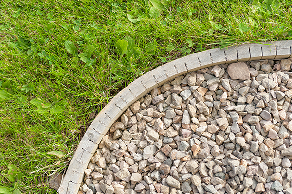 Uneven or poorly placed garden edging poses a potential significant trip hazard.