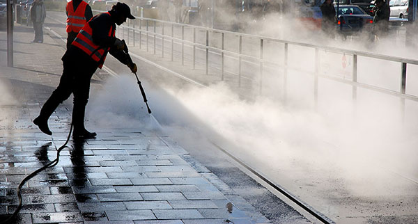 Cleaning with a High-Pressure Washer can be hazardous.