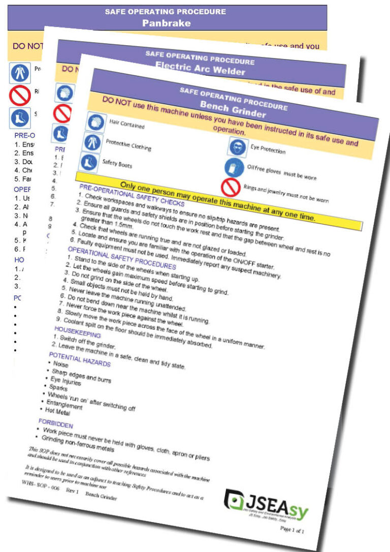 Panbrake Safe Operating Procedure