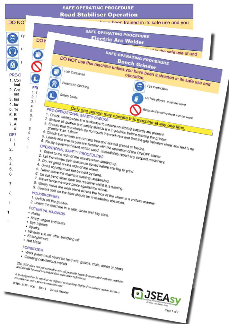 Road Stabiliser Operation Safe Operating Procedure (SOP)