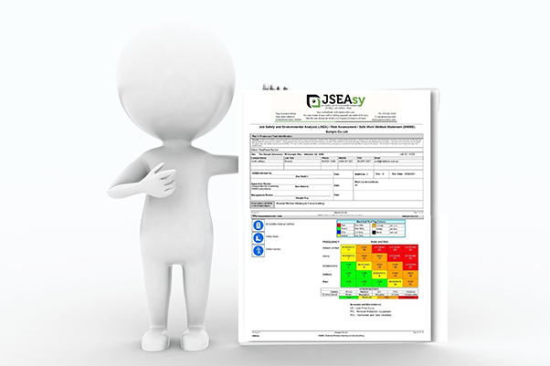 A completed Site Specific Safe Work Method Statement (SWMS)