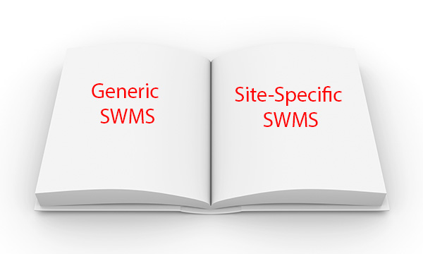 Generic v Site-Specific SWMS. a generic Safe Work Method Statement (SWMS) is a template for a recurring activity, which must be reviewed, revised, and made site-specific to be compliant with Work Health and Safety (WHS) legislation.