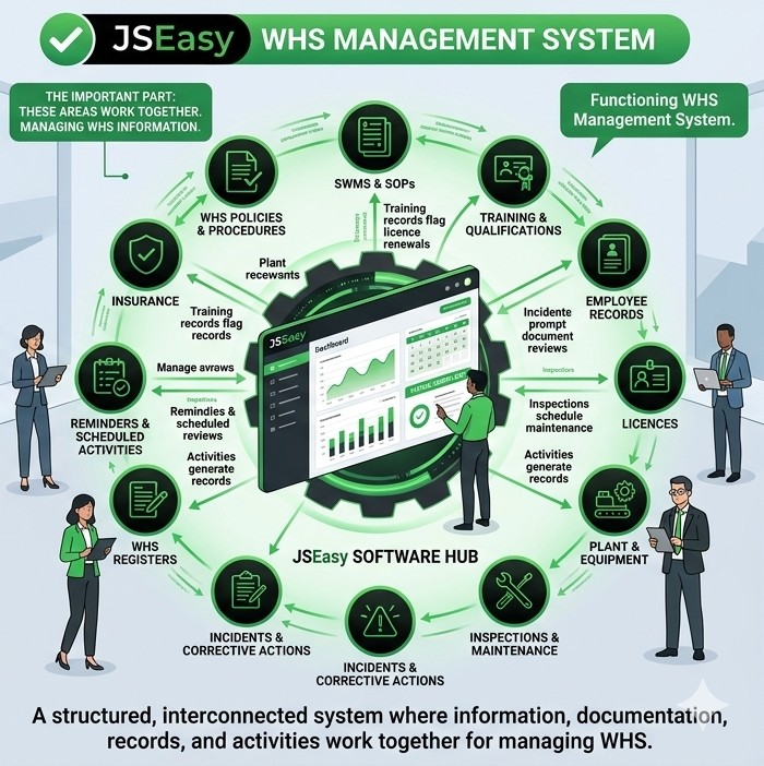 Managing all aspects of WHS management with JSEAsy