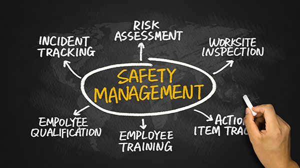 Safety Management incorporates; Incident Tracking, Risk Assessments, Worksite Inspections, Employee Qualifications and Training.